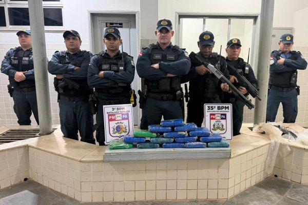 Polícia Militar de Santarém apreende 16 kg de skank em operação antidrogas