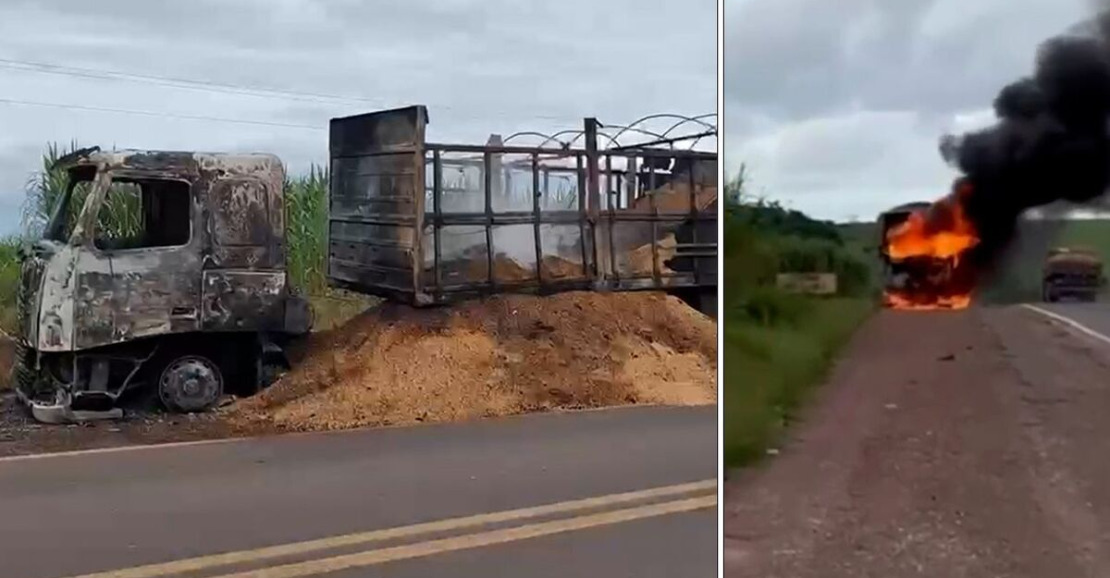 Incêndio Destrói Caminhão de Soja na BR-010 no Pará