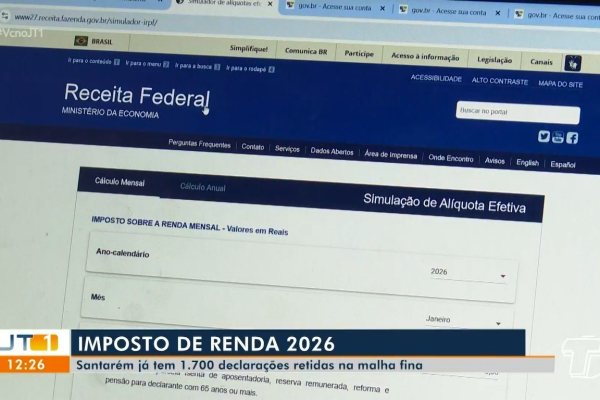 Santarém: 1.700 Declarações do IR Caem na Malha Fina, 10% do Total Submetido