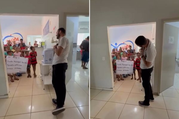 Médico Recebe Homenagem Emocionante de Crianças em Lagoa do Romão, Tocantins, Após Anúncio de Saída