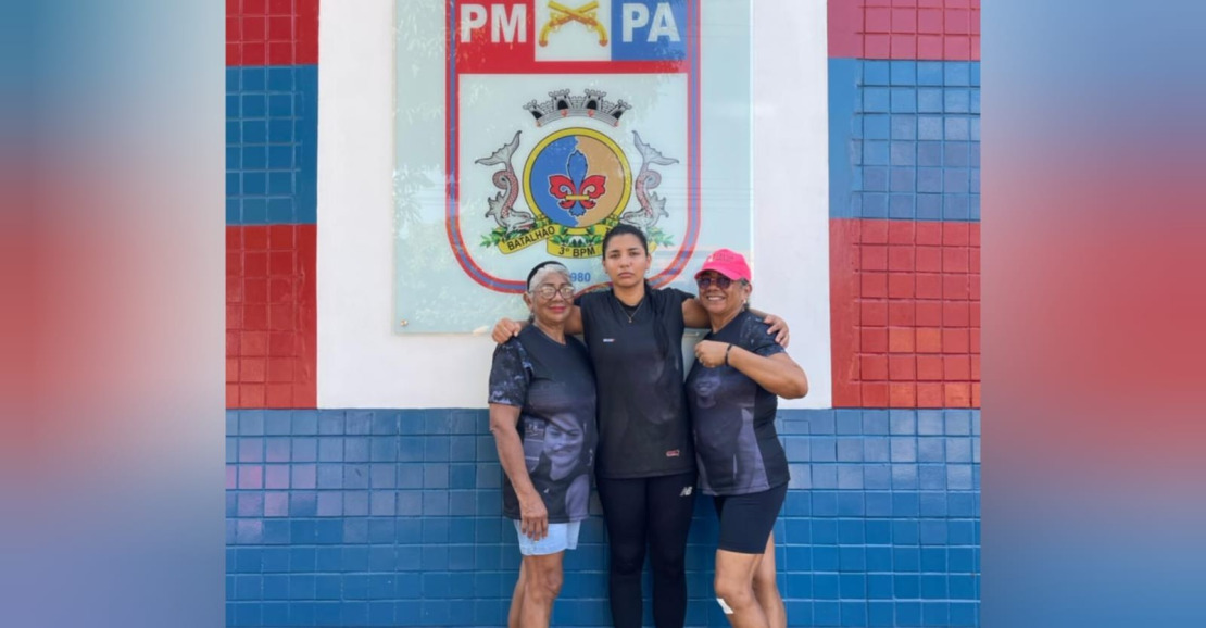 Pelotão da PM surpreende aluna em homenagem emocionante em Santarém